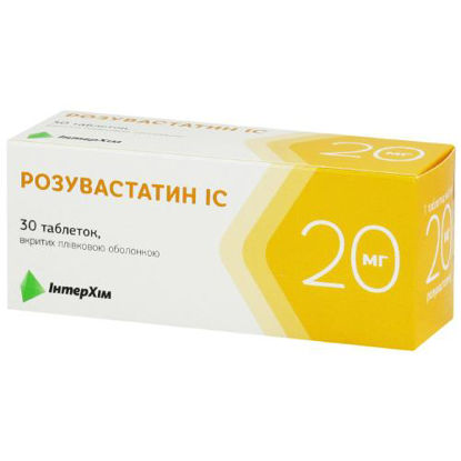 Світлина Розувастатин-IC таблетки 20 мг №30